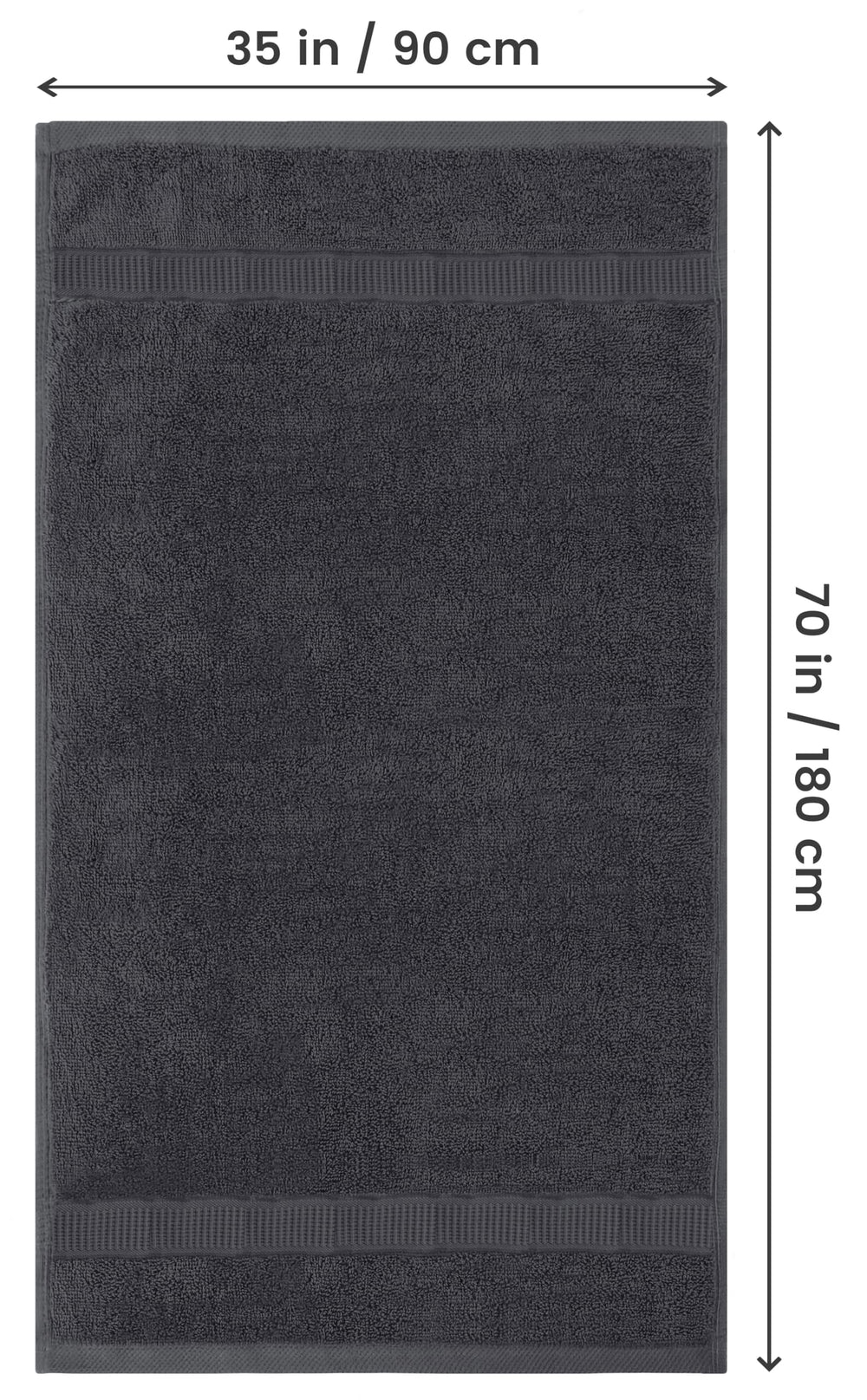 Utopia Towels gros plan de la texture en coton ring‑spun, douceur visible