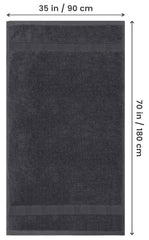 Utopia Towels gros plan de la texture en coton ring‑spun, douceur visible