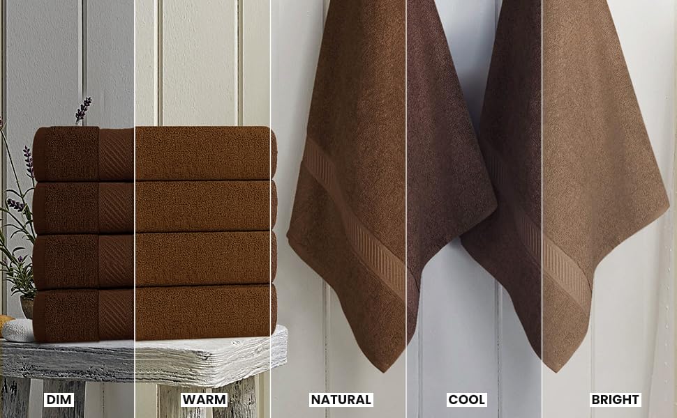 Utopia Towels rangées pliées dans une armoire organisation et gain de rangement