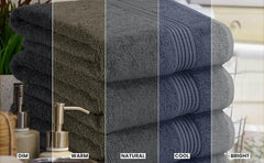 Utopia Towels serviette pliée affichant épaisseur et rangement facile
