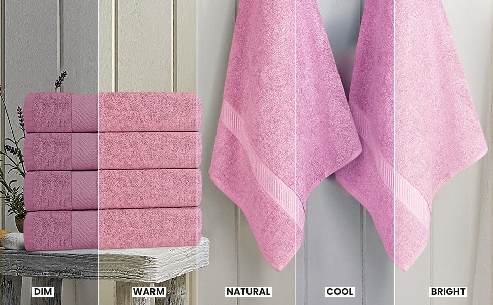 Utopia Towels posé sur chaise illustrant taille 24x48 pouces