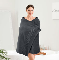 Utopia Towels serviette à l’échelle montrant dimensions réelles utiles