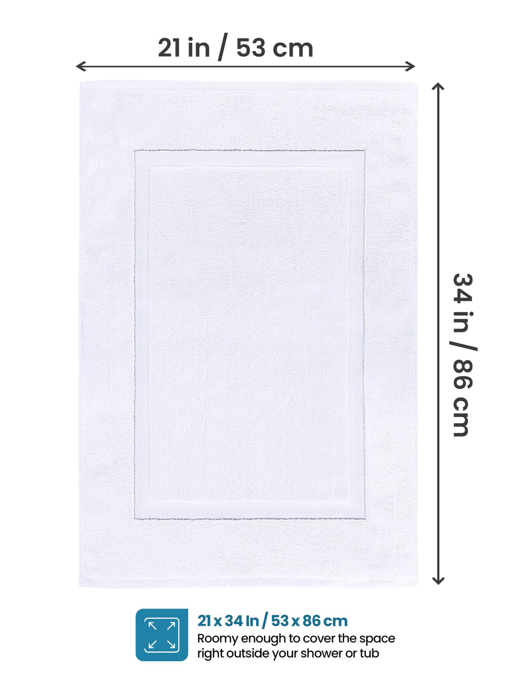 Utopia Towels tapis en usage devant douche pour absorption efficace
