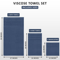 Utopia Towels gros plan sur texture et rayure viscose pour toucher soyeux