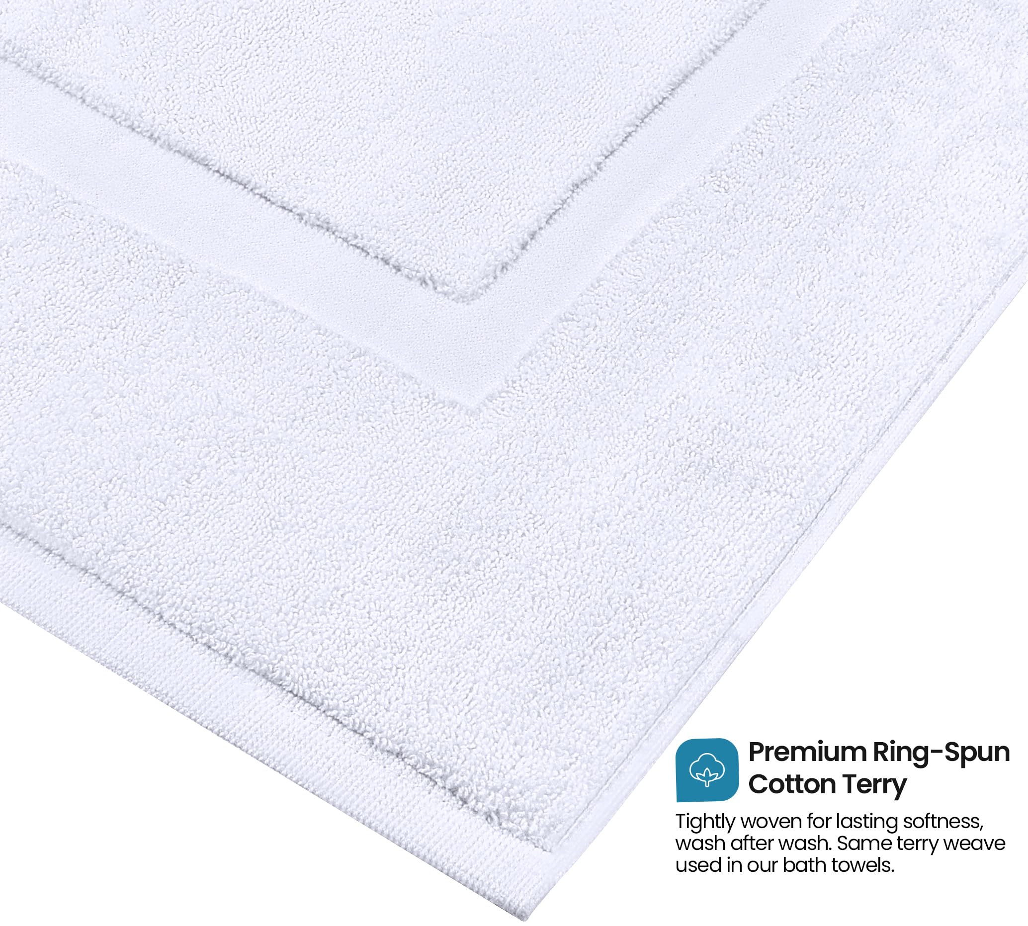 Utopia Towels gros plan de la texture coton pour confort doux
