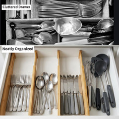 Utoplike séparateur installé dans tiroir illustrant ajustement facile