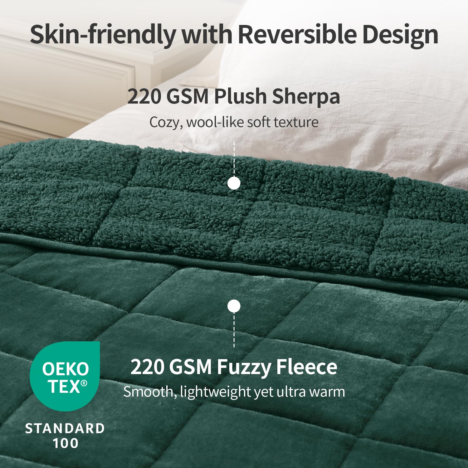 Uttermara revers sherpa moelleux apportant chaleur et douceur