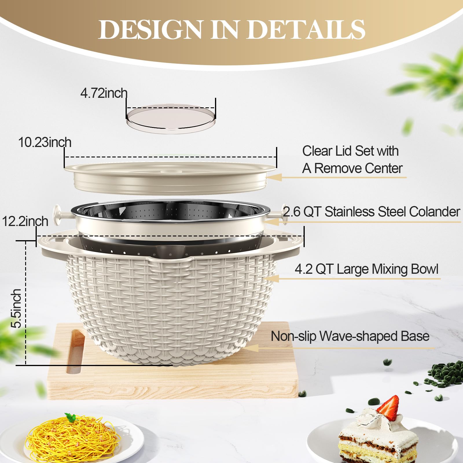 UTTKOJ mise en scène cuisine beige montrant esthétique et fonctionnalité