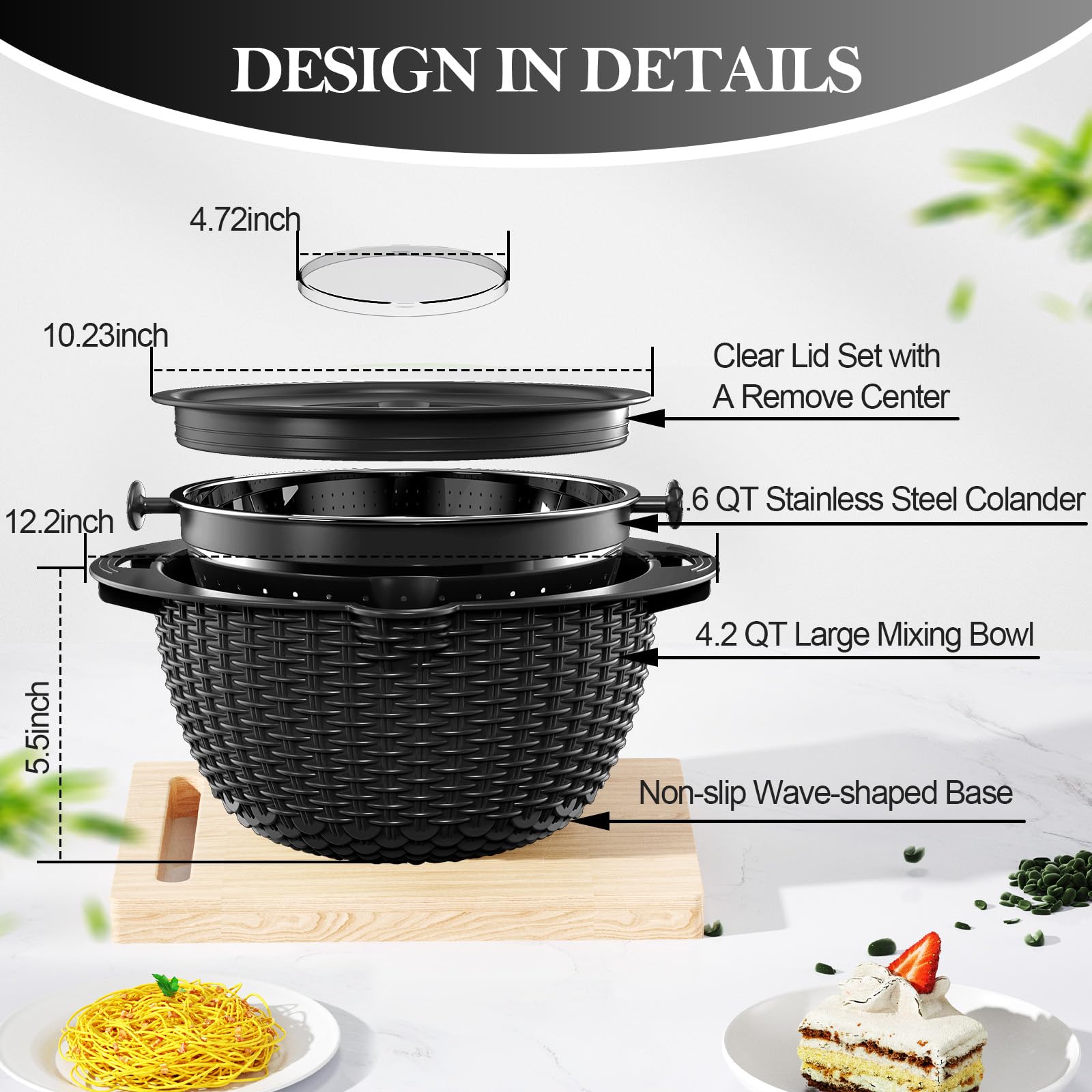 UTTKOJ mise en scène cuisine, set utilisé pour préparer une salade