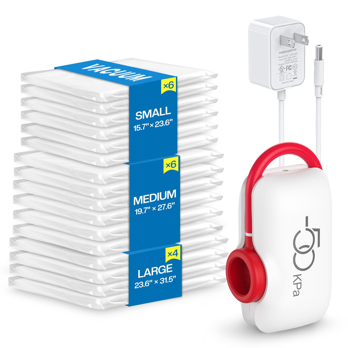 Vacbird face avant de l'emballage montrant contenu et bénéfice gain de place