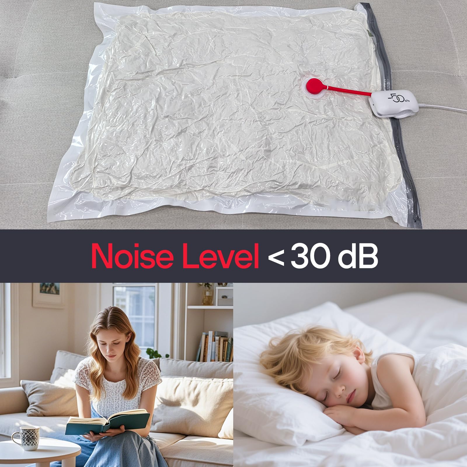 Vacbird face transparente révélant les vêtements pour repérage rapide