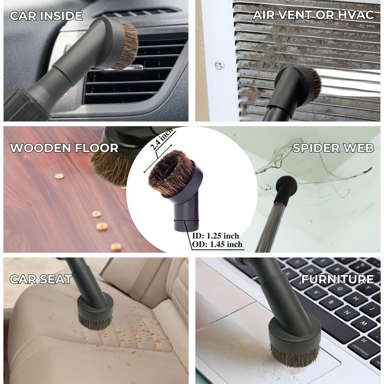 VACEXT brosse pour tissus utilisée sur canapé pour enlever poils et poussière