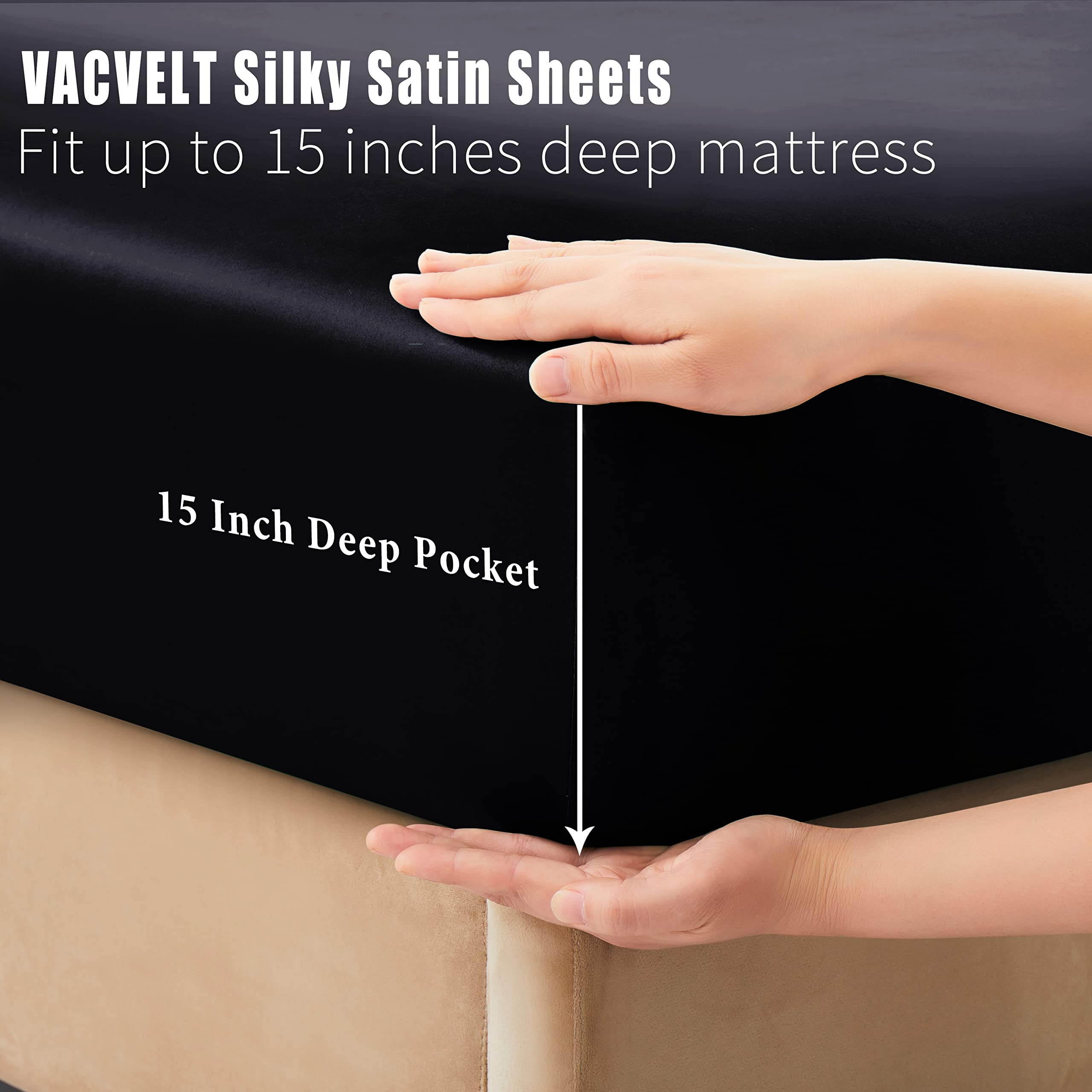 VACVELT taies d'oreiller avec fermeture enveloppe, protection et confort