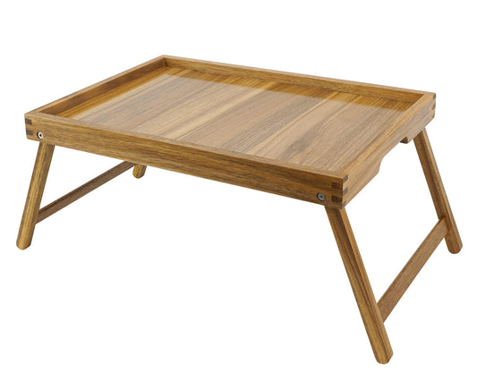 VaeFae plateau face montrant surface en acacia pour service stable
