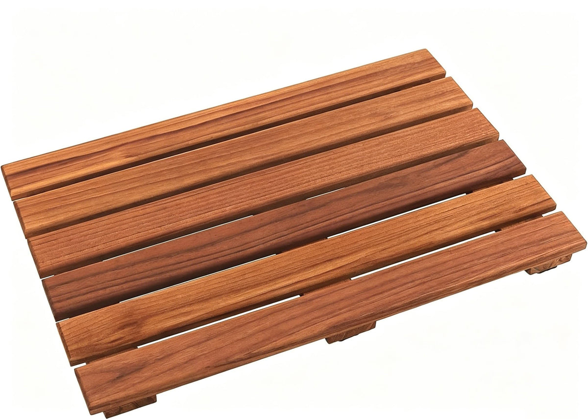 VaeFae tapis de douche face avant montrant design spa et sécurité