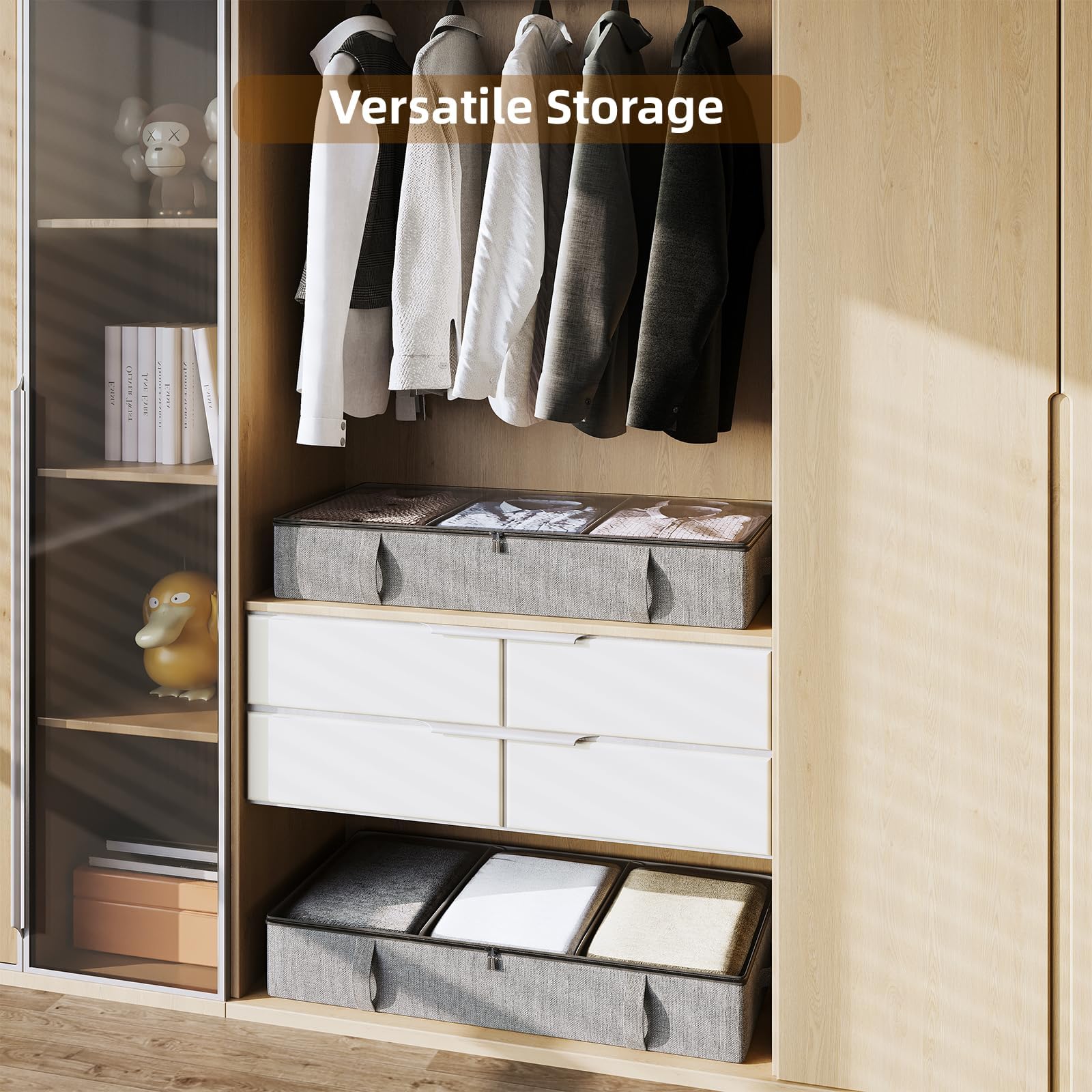 Vailando comparaison taille avec couette et vêtements pour évaluer capacité