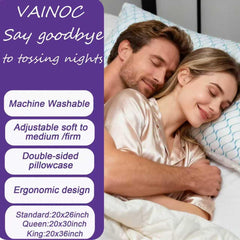 VAINOC housse réversible ice silky offrant face fraîcheur et confort doux
