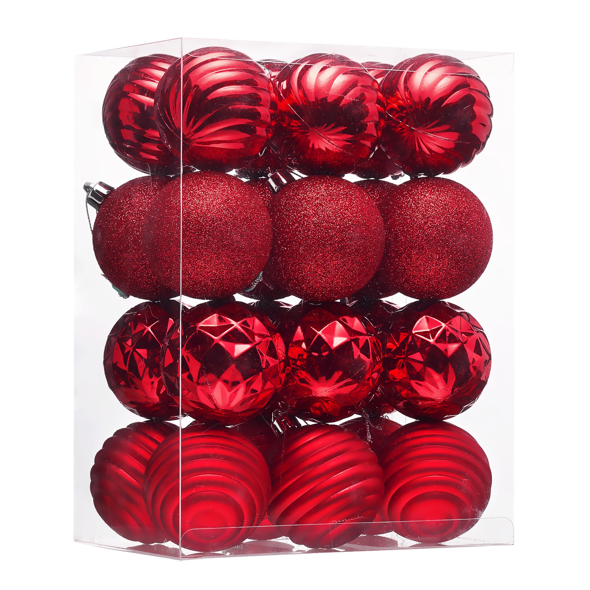 Valery Madelyn emballage avant montrant le coffret de 24 boules, facilite le rangement