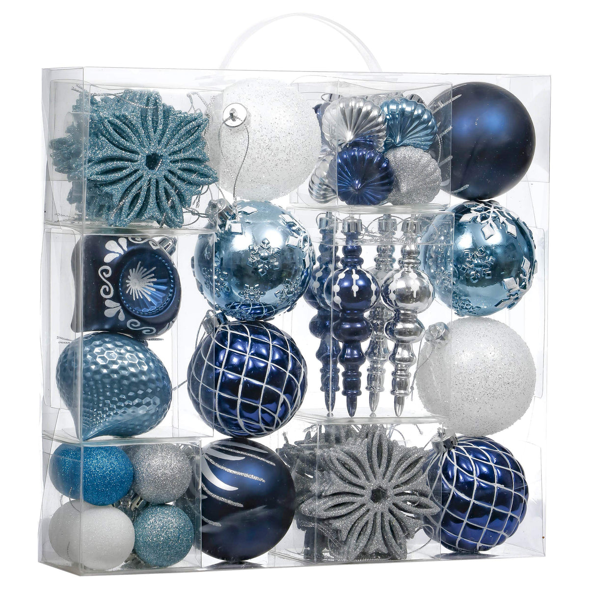 Valery Madelyn ensemble de 70 boules face élégante pour sapin