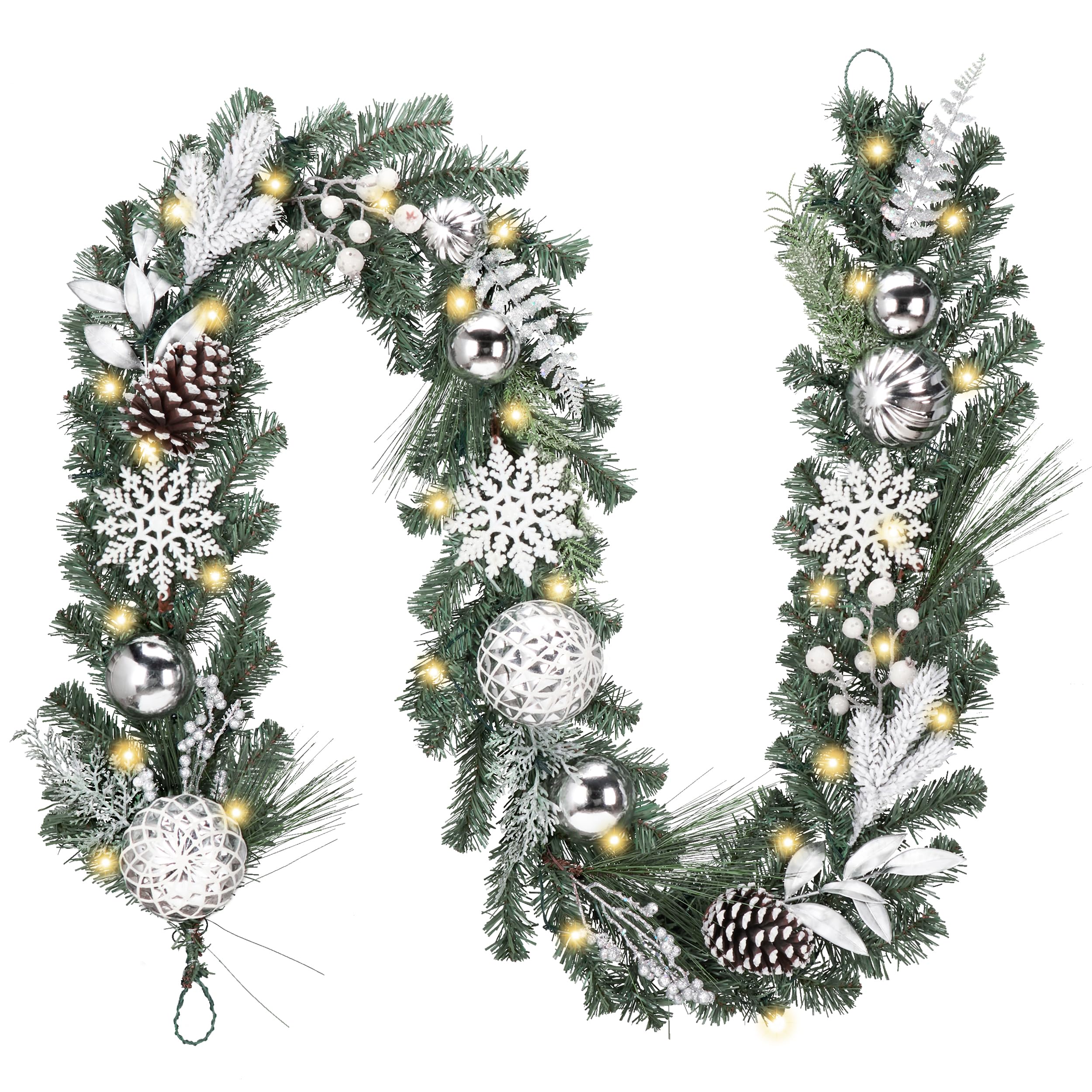 Valery Madelyn guirlande face avant montrant décoration festive et volume