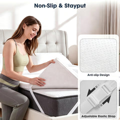 VALUXE housse bambou zippée amovible pour lavage facile et confort
