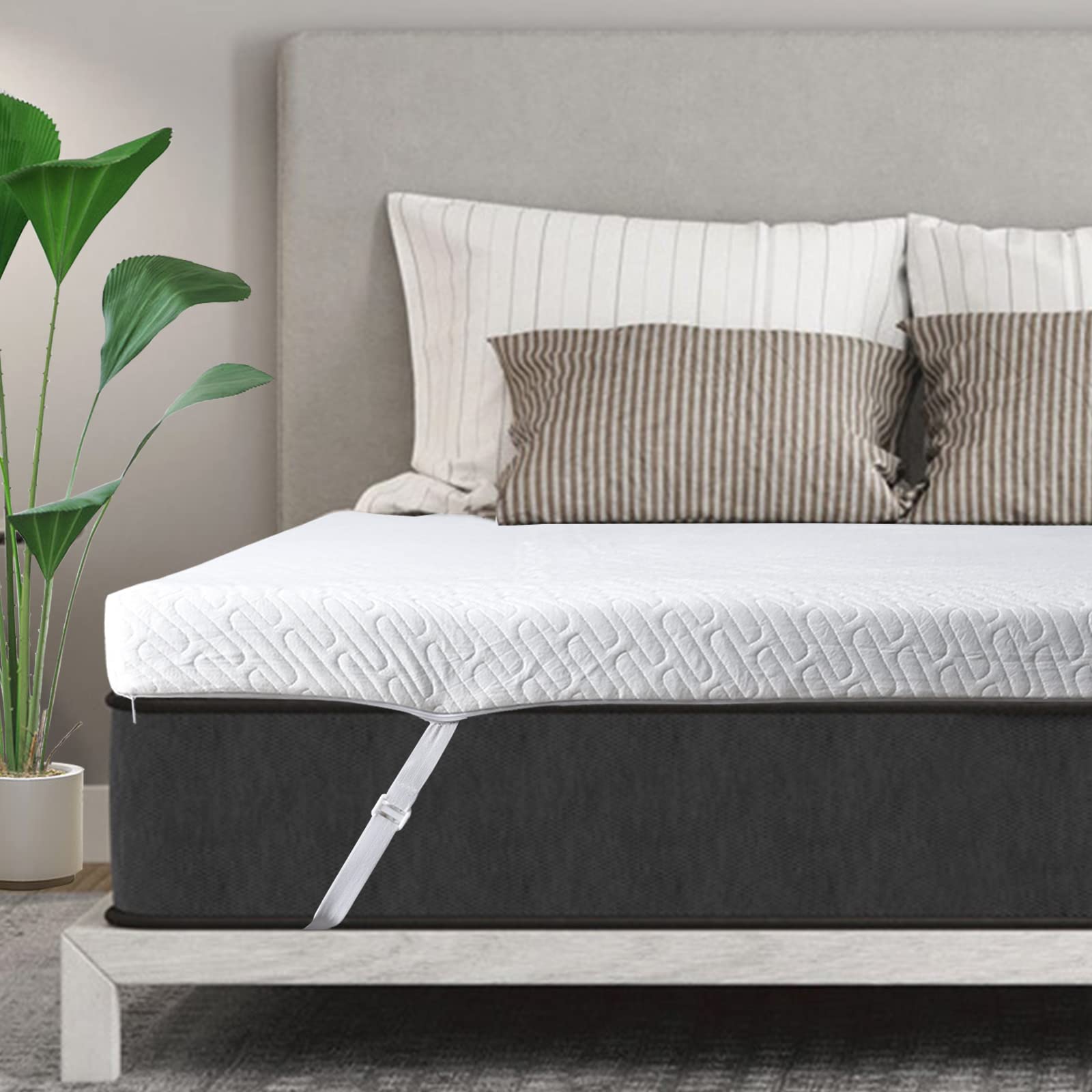 VALUXE surmatelas Twin face entière montrant l’accueil confortable