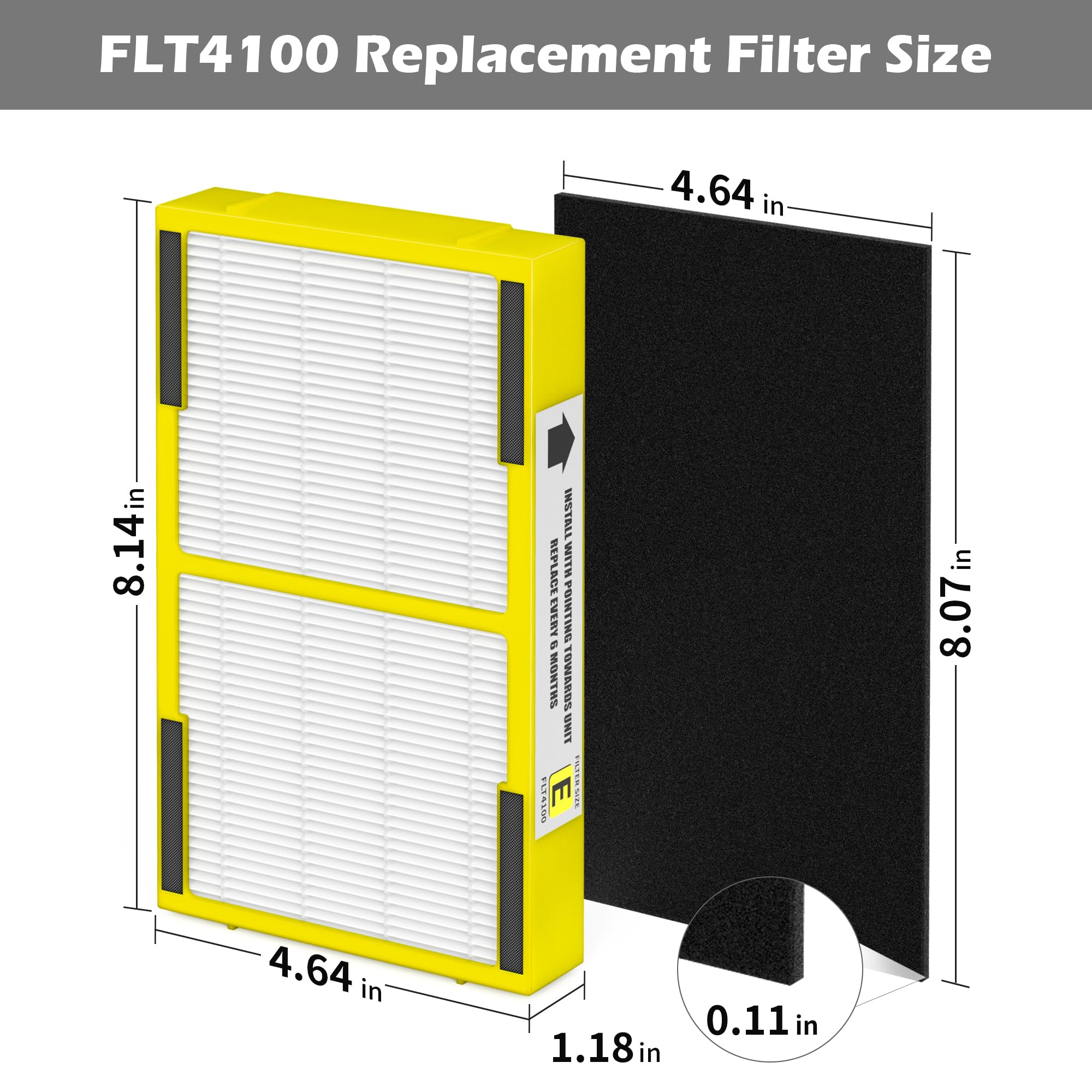 VALZONE pack complet de 4 filtres et pré-filtres pour plusieurs remplacements