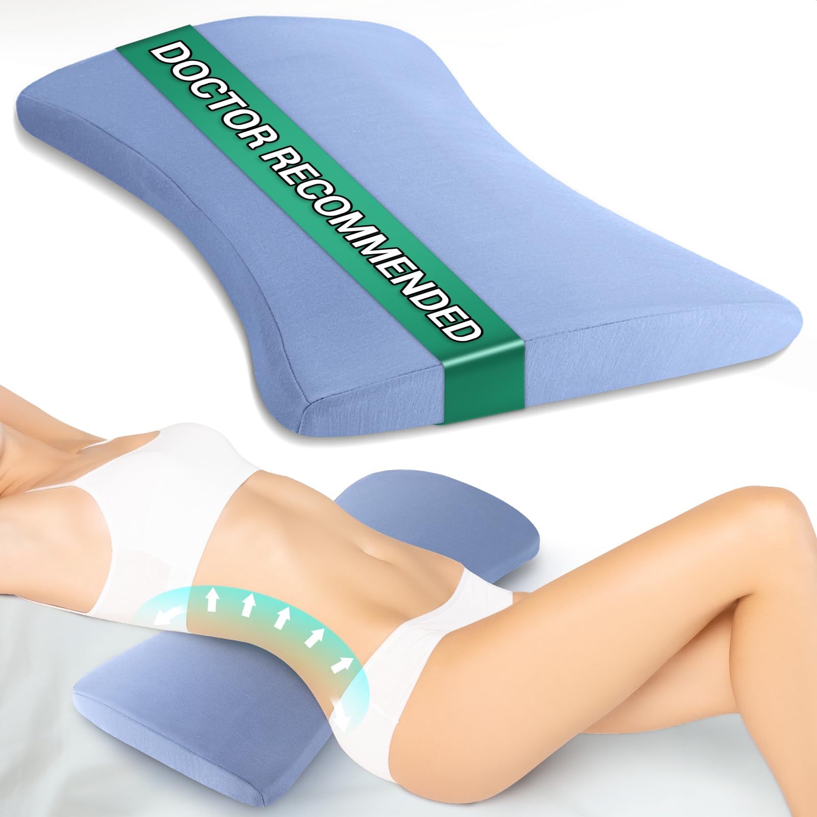 vamorry coussin lombaire face montrant la forme ergonomique et soutien ciblé
