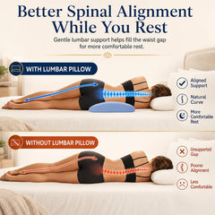 vamorry coussin utilisé sur le lit en position latérale pour alignement spinal