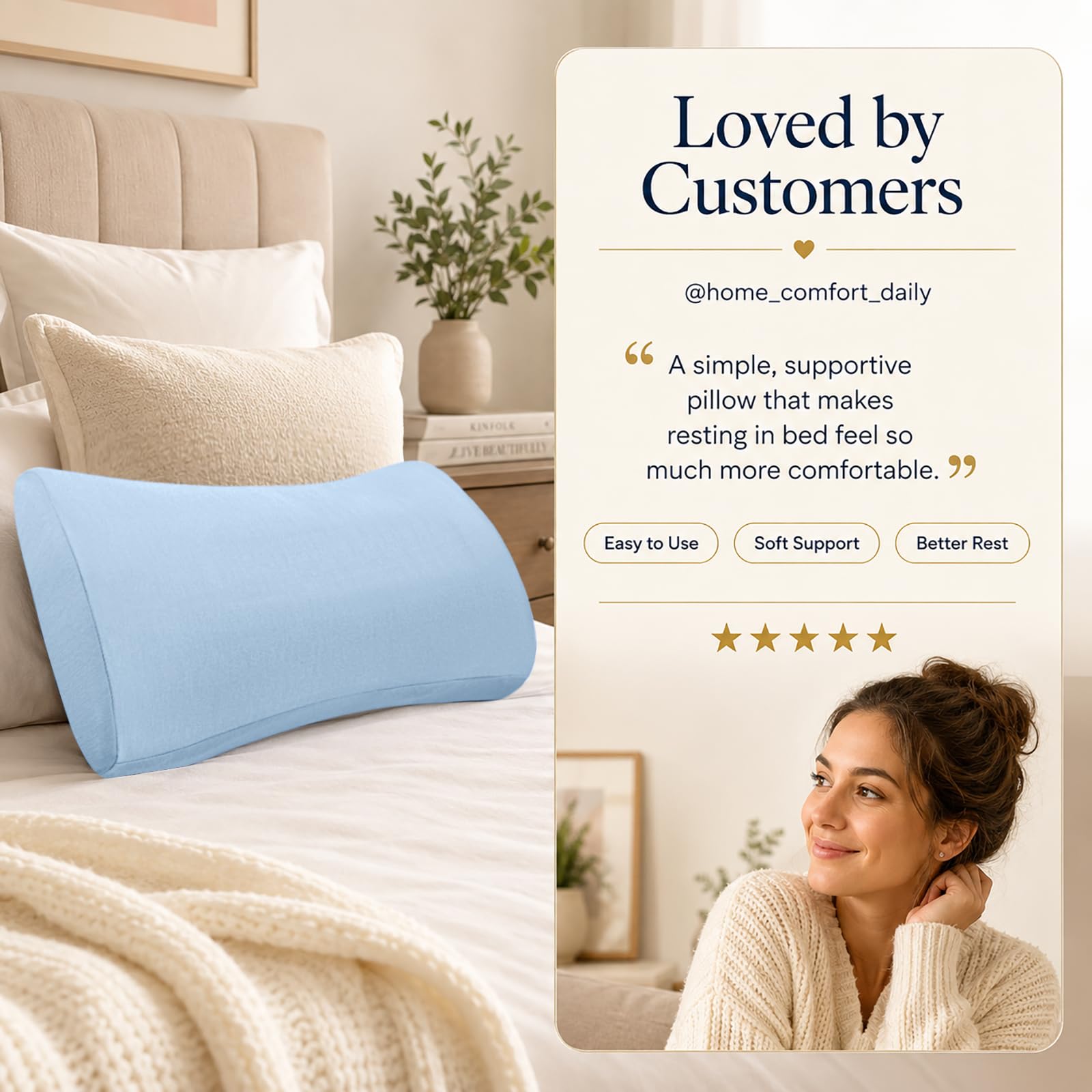 vamorry coussin utilisé en voiture et canapé pour soutien portable