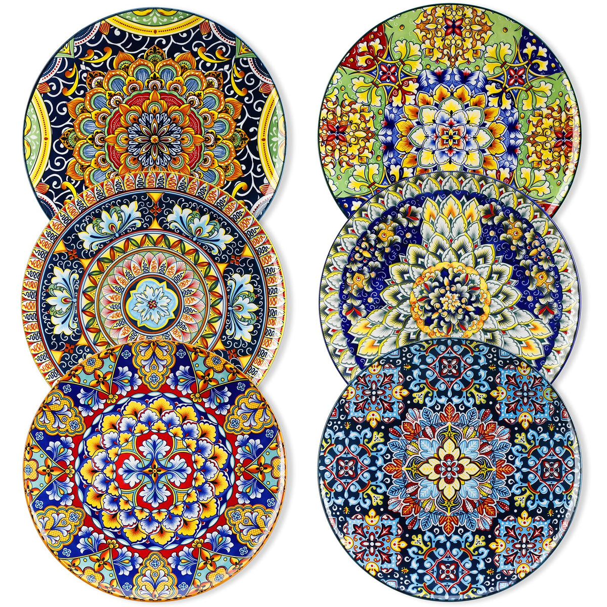vancasso assiette face avant montrant le design bohème et l'utilité quotidienne