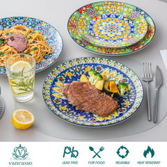 vancasso assiette en situation sur table décorée pour recevoir facilement