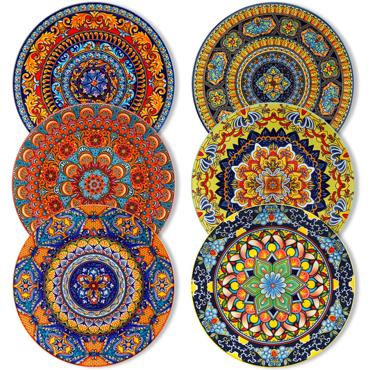vancasso assiette face avant montrant motif bohème et esthétique durable