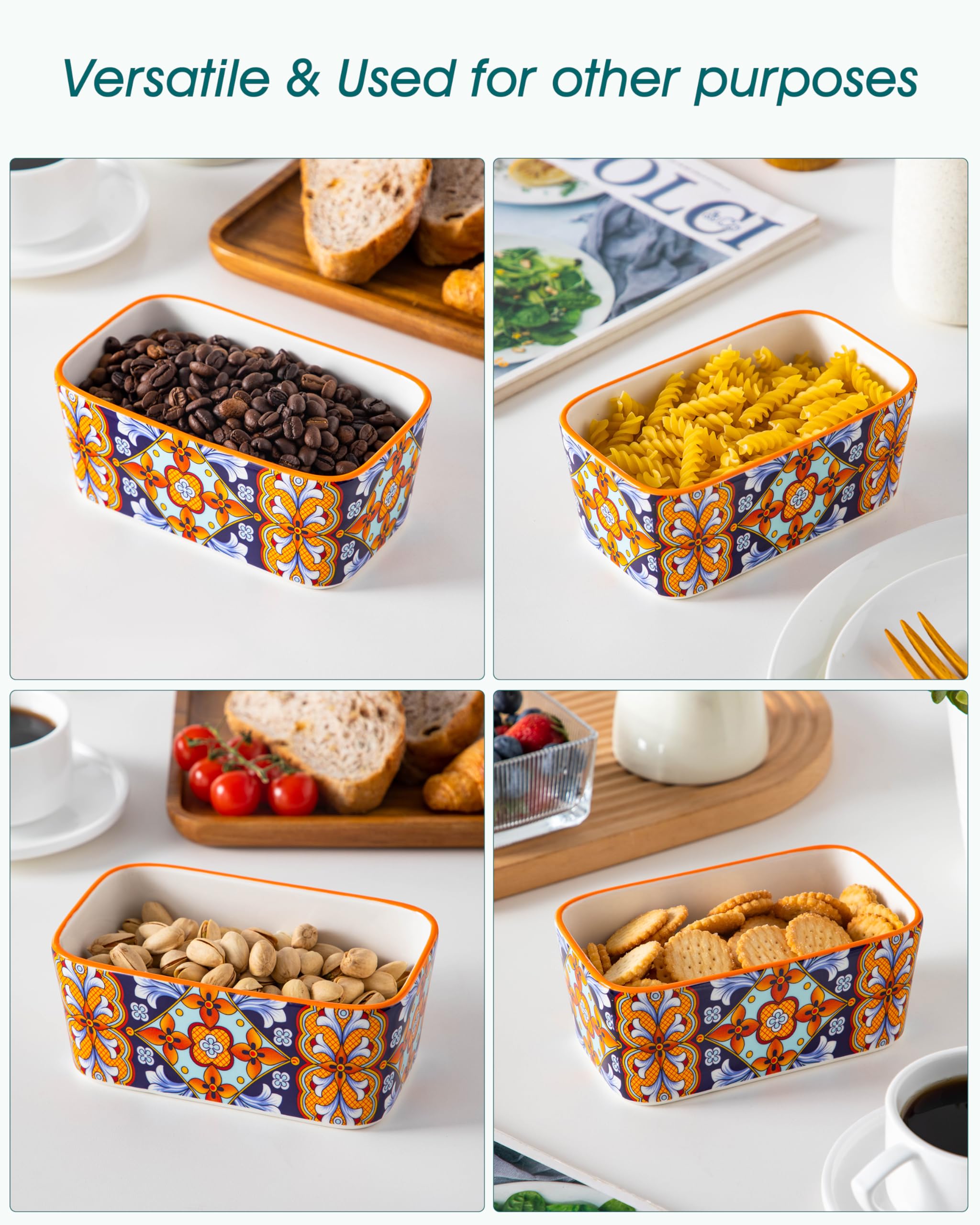 vancasso motif bohème coloré montrant apport visuel joyeux à la cuisine