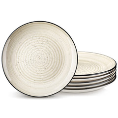 vancasso assiette Bonbon vue de face, design beige élégant et polyvalent