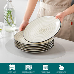 vancasso assiettes empilées compactement, gain de place pour rangement