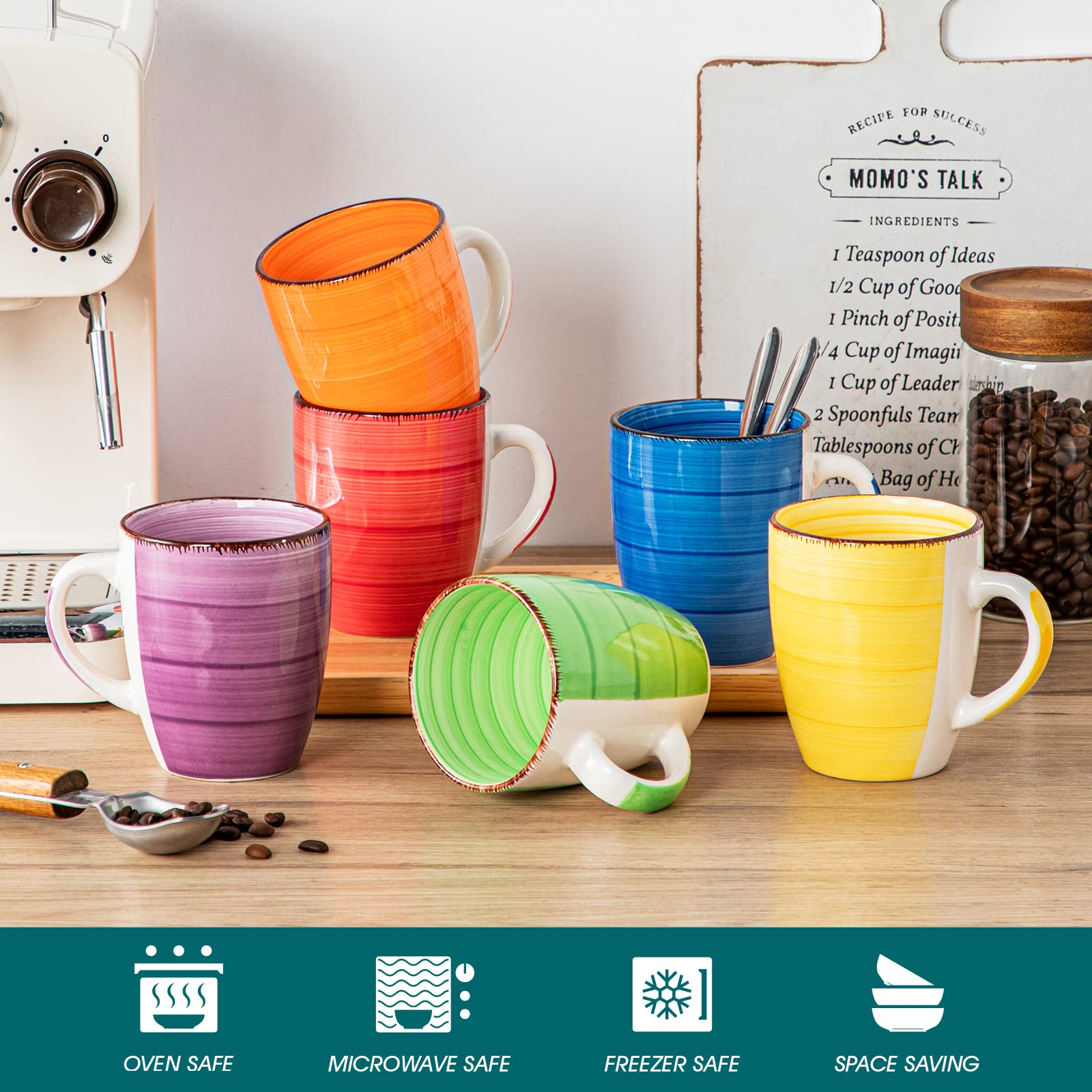 vancasso tasse tenue en main illustrant capacité 350 ml pratique