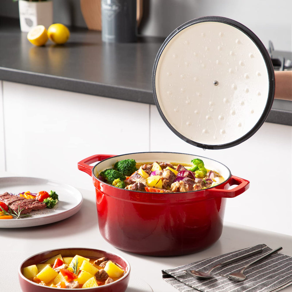 vancasso cocotte utilisée sur feu gaz pour cuisson homogène et contrôle