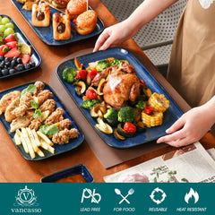 vancasso plateau petit à côté d'une assiette pour comparaison de taille pratique