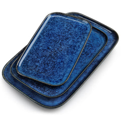 vancasso plateau grand face avant montrant design bleu et présentation soignée