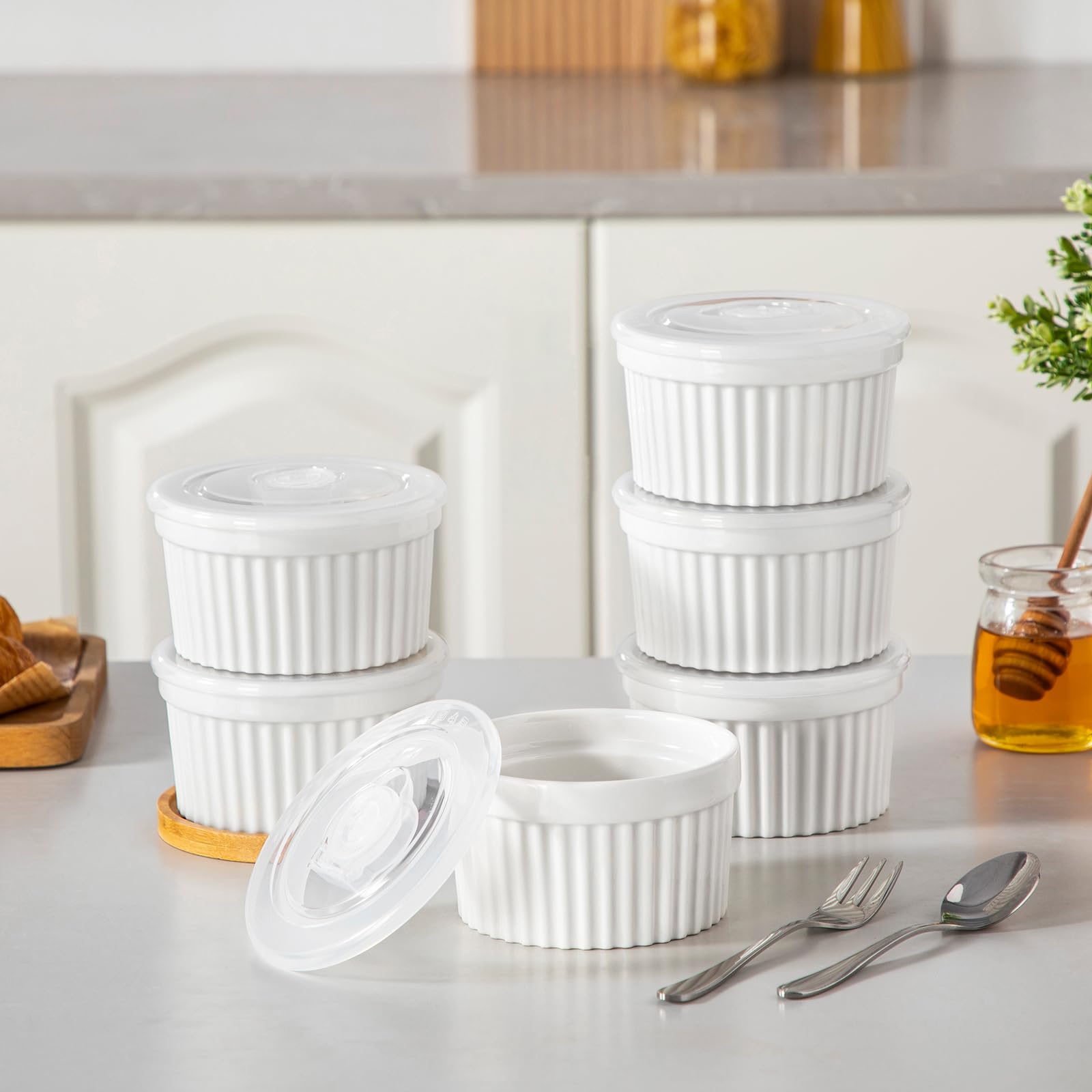 vancasso ramekin au congélateur démontrant stockage sûr et gain de place
