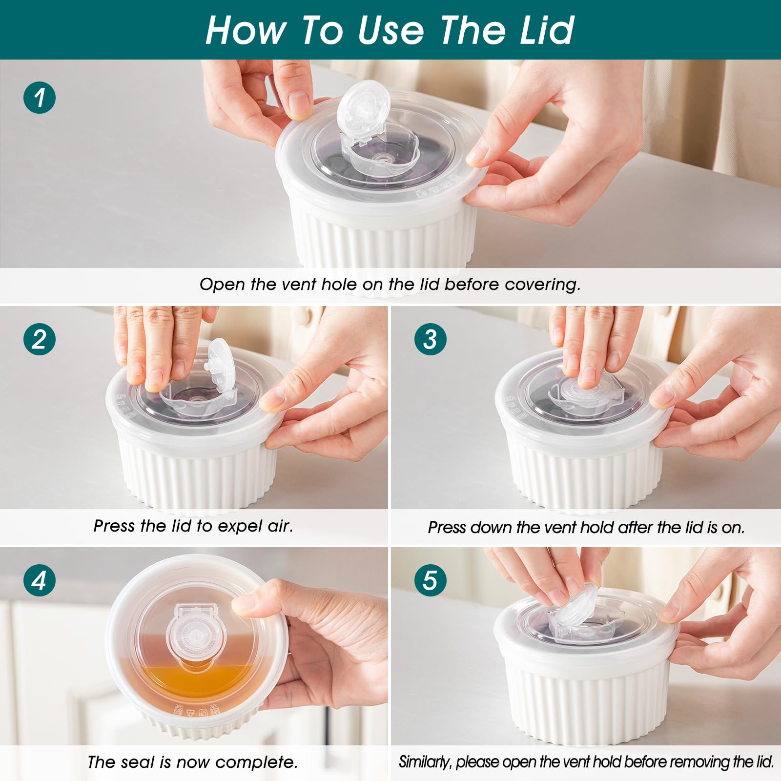 vancasso ramekin à l'échelle près d'une tasse pour comparaison de taille