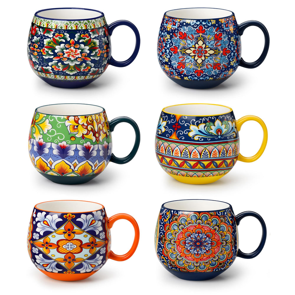 vancasso SIMI face avant montrant six mugs colorés utiles au quotidien