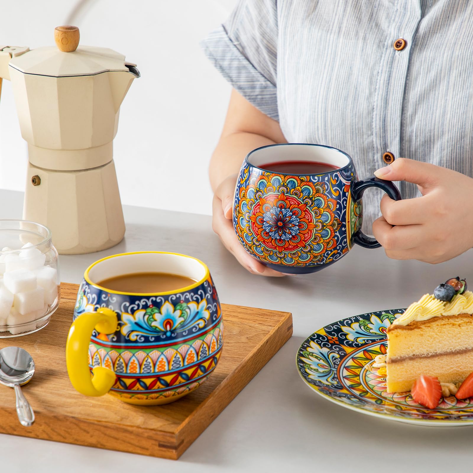 vancasso SIMI style bohème posés dans cuisine ajoutant touche décorative