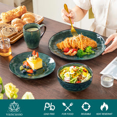 vancasso assiette plate dressée illustrant présentation élégante