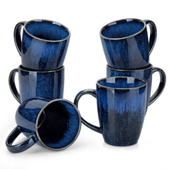 vancasso lot de 6 tasses face avant bleue, esthétique et harmonisation