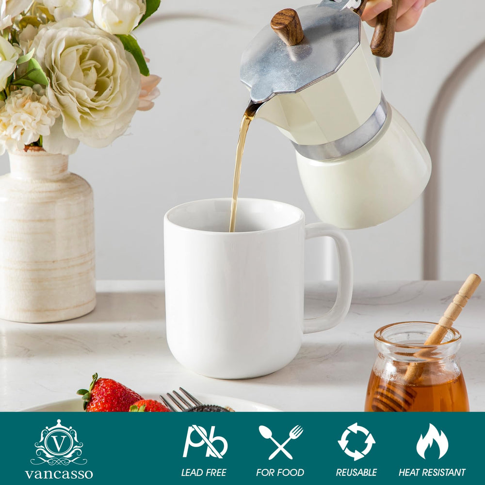 vancasso tasse avec café glacé montrant grande contenance pratique