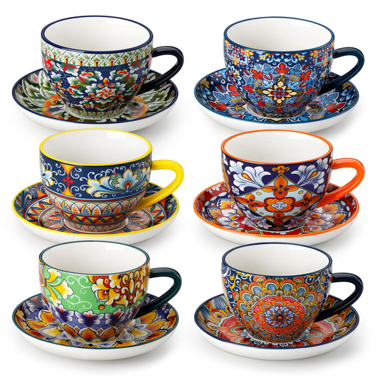vancasso tasse cappuccino face montrant design bohème et élégance