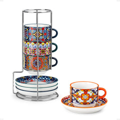 vancasso tasses espresso face avant montrant design bohème et attrait visuel