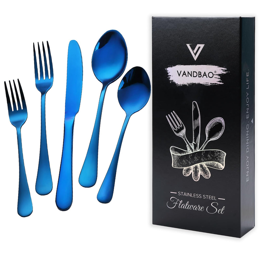 VANDBAO set couverts face avant montrant service complet pour 4 personnes